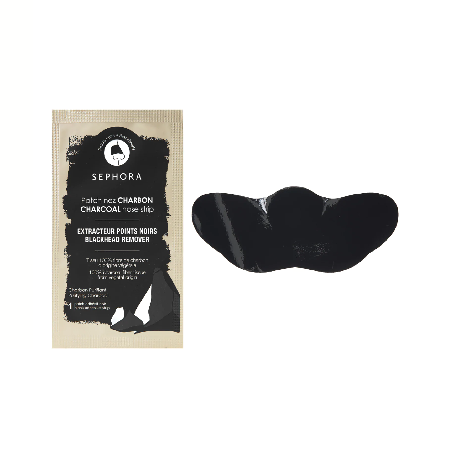 CLEAR CHARCOAL NOSE STRIP (BANDA DE NARIZ)